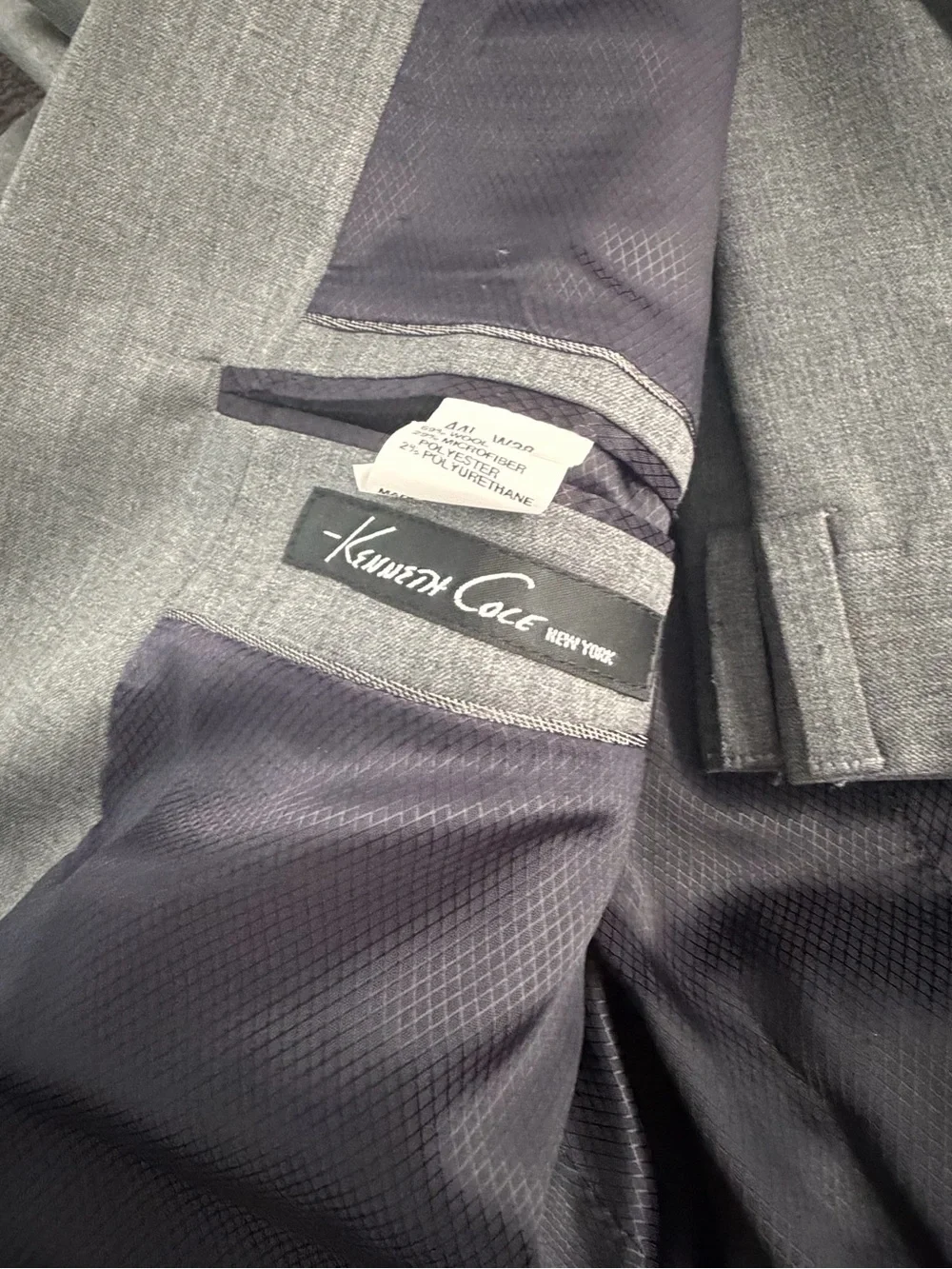 Kenneth Cole Classic Men's Gray Two-Button suit